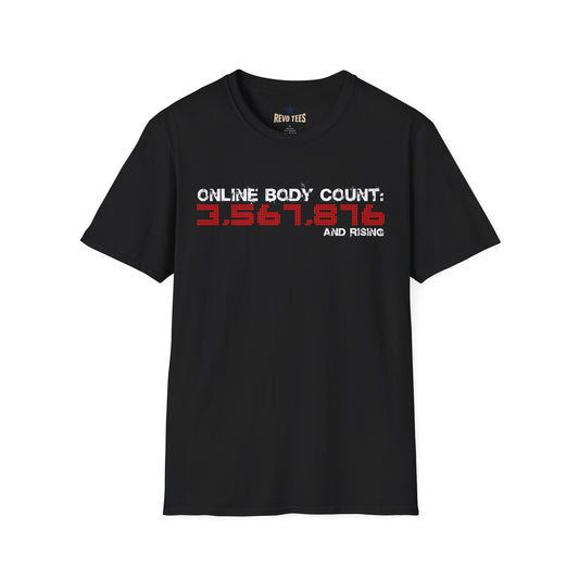 Revotees Online Body Count Unisex Softstyle T-Shirt