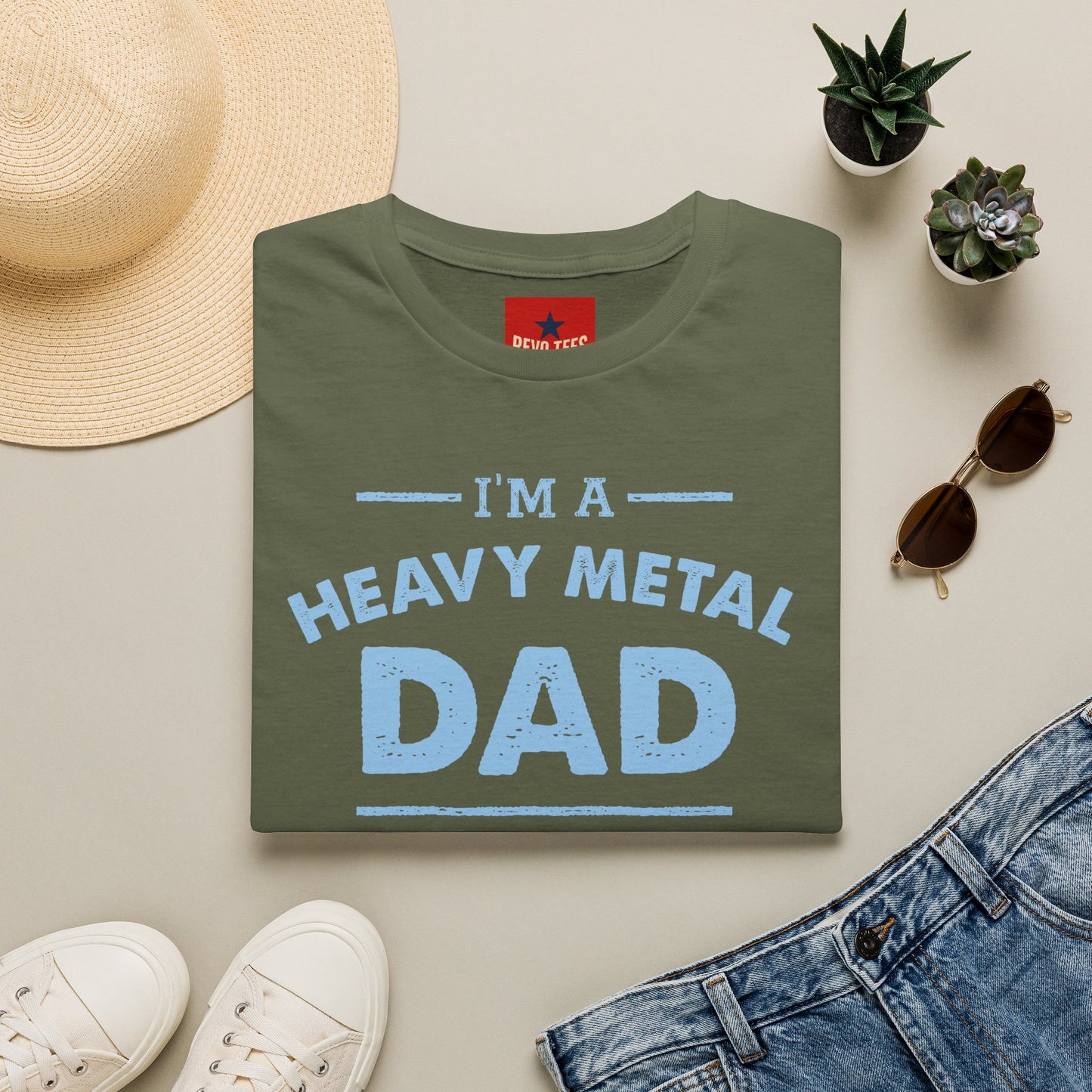 Heavy Metal Dad T-Shirt — "I’m a Heavy Metal Dad" Graphic Tee for Proud Fathers
