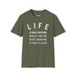 Revotees Life Is What Happens Unisex Softstyle T-Shirt - alternate view 4