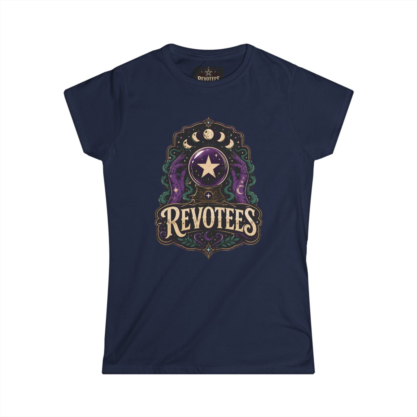 Revotees Mystic Star Women's Tee — Celestial Astrology Graphic Shirt