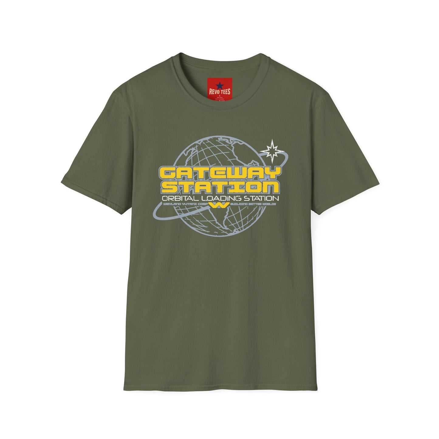 Gateway Station T-Shirt — Orbital Loading Station Retro Space Tee