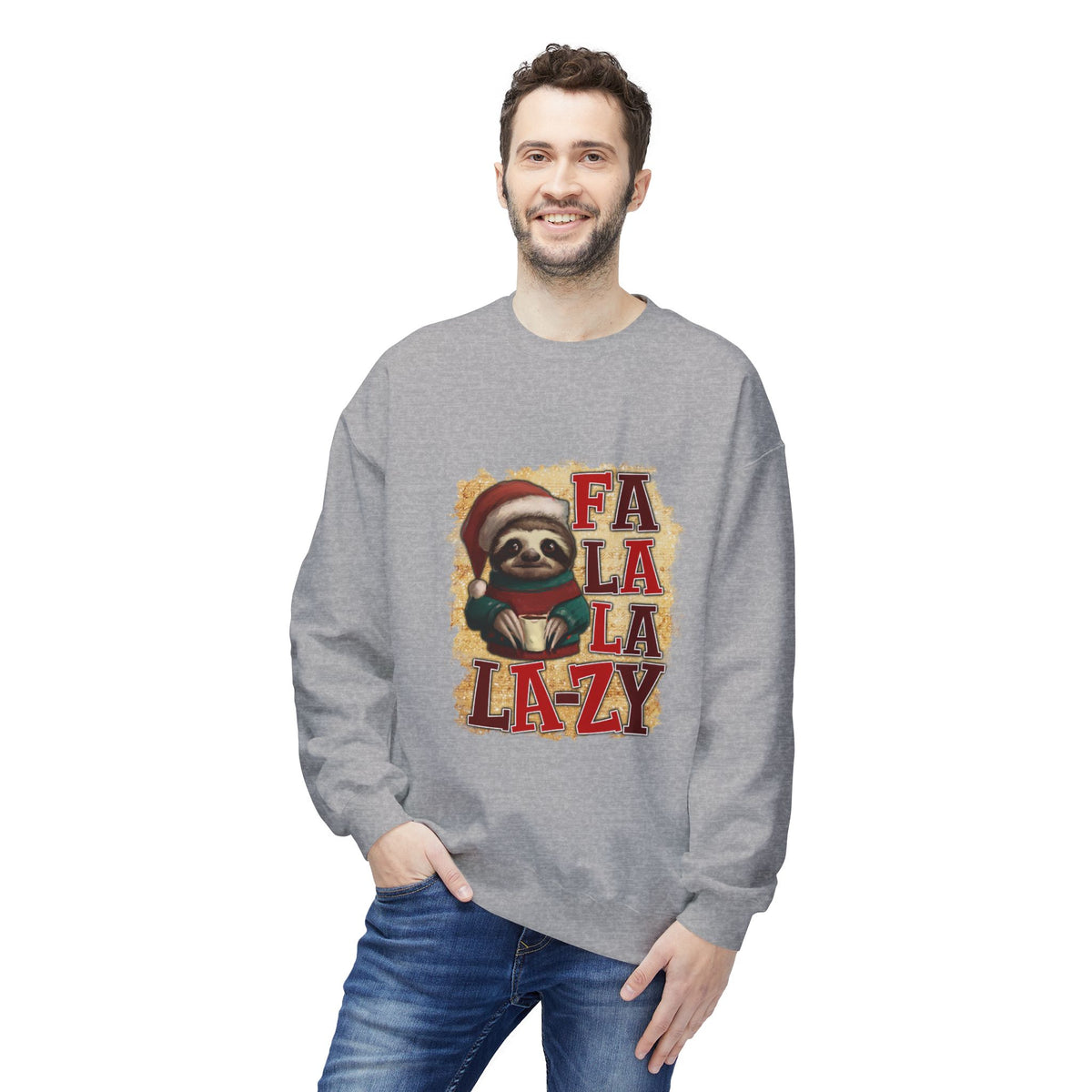 Fa La La La-Zy Sloth Christmas Sweatshirt