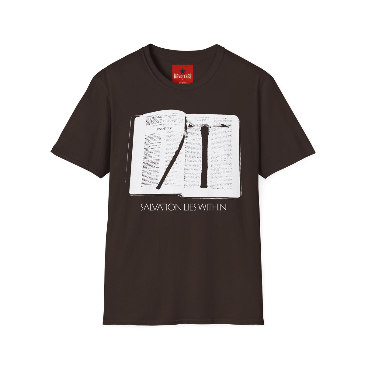Revotees Salvation Lies Within Vintage Open Bible Graphic T-Shirt - alternate view 2