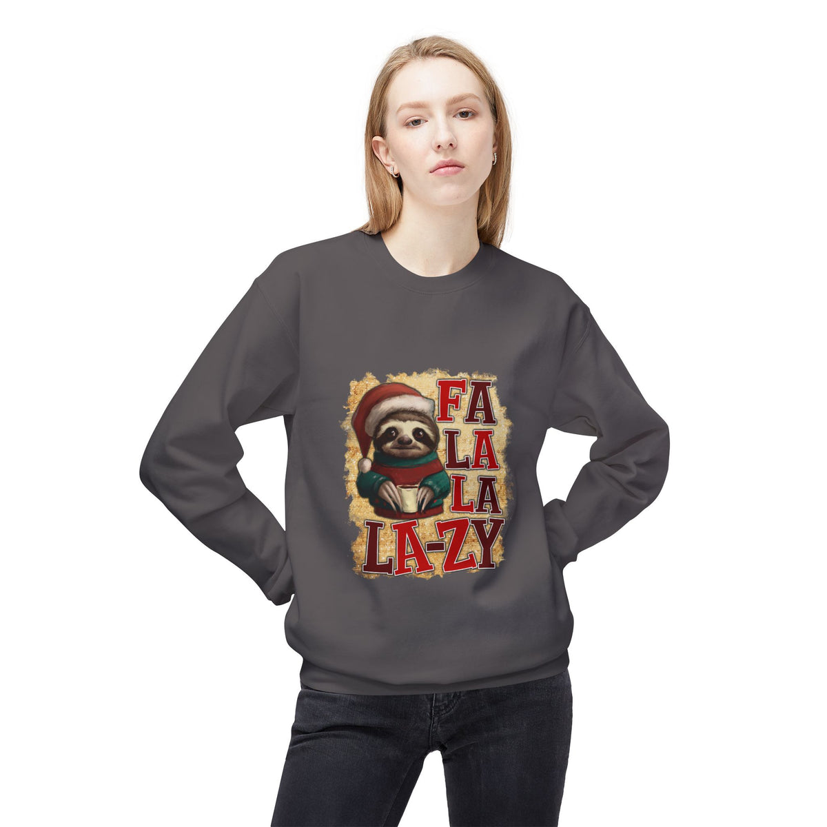 Fa La La La-Zy Sloth Christmas Sweatshirt