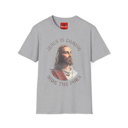 Jesus Is Coming T‑Shirt — Vintage Portrait Christian Faith Tee