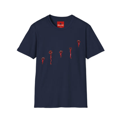 T-Shirt — Minimal Red Drip Eyeballs Graphic Tee