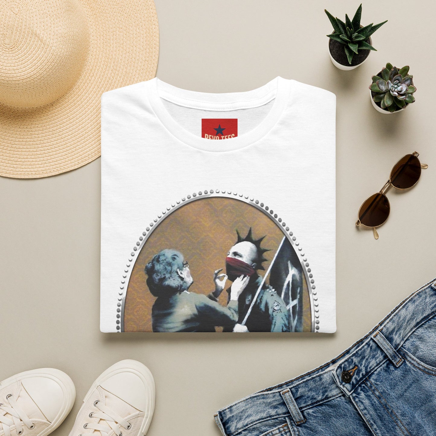 Banksy-Inspired 'Punk Kiss' T-Shirt — Street Art Graphic Tee