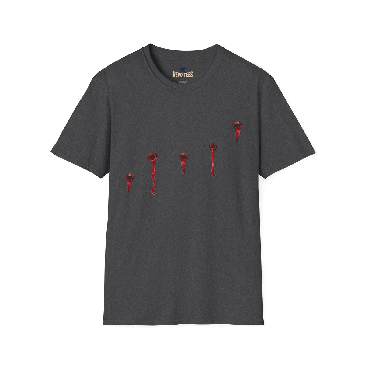 Revotees Minimal Red Drip Eyeballs Graphic T-Shirt - alternate view 7