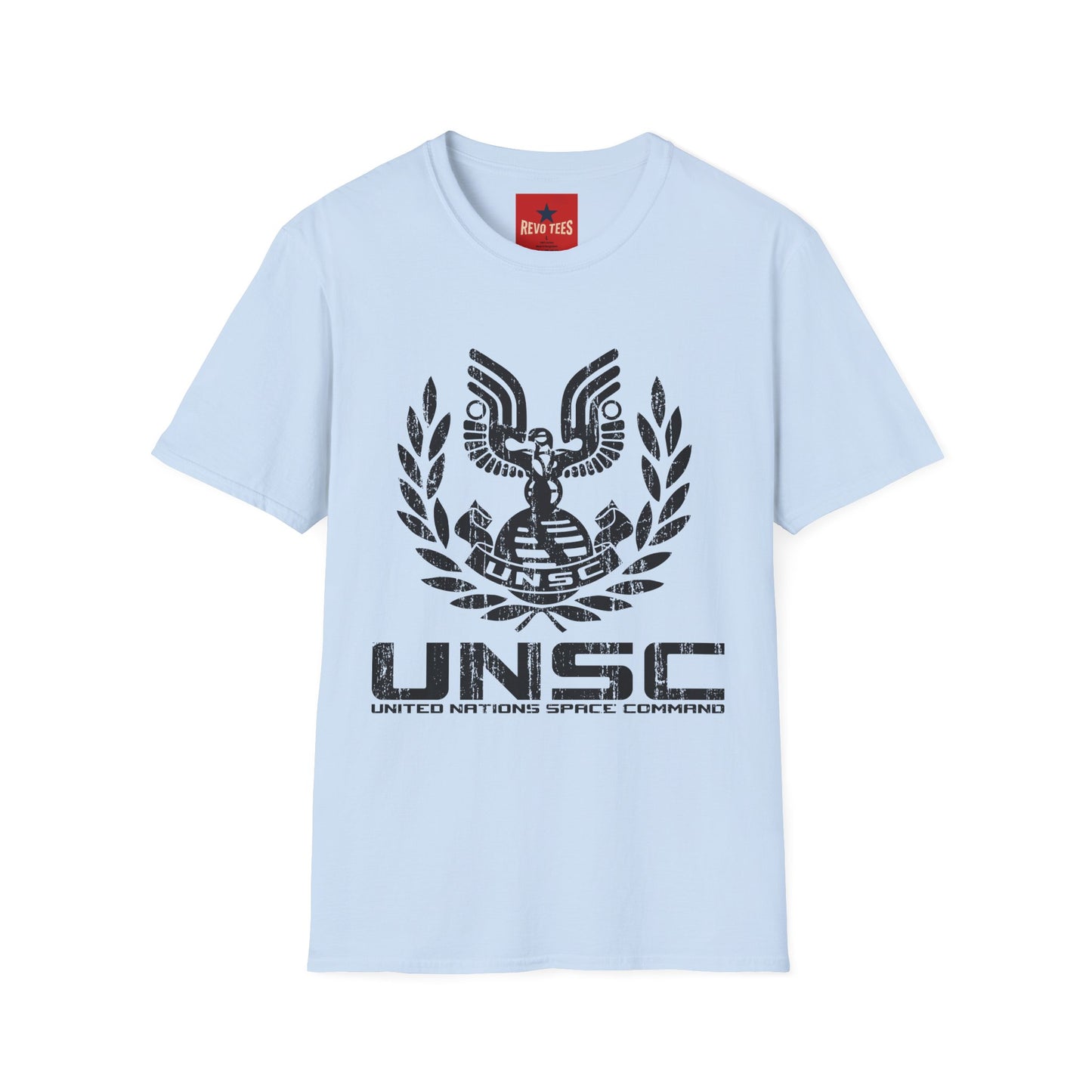 UNSC Emblem T-Shirt — Distressed Sci‑Fi Military Logo Tee