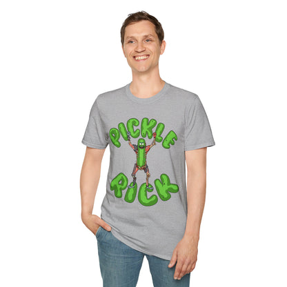 Pickle Rick T-Shirt — Funny Cartoon Pickle Character Tee for Fans & Gifts