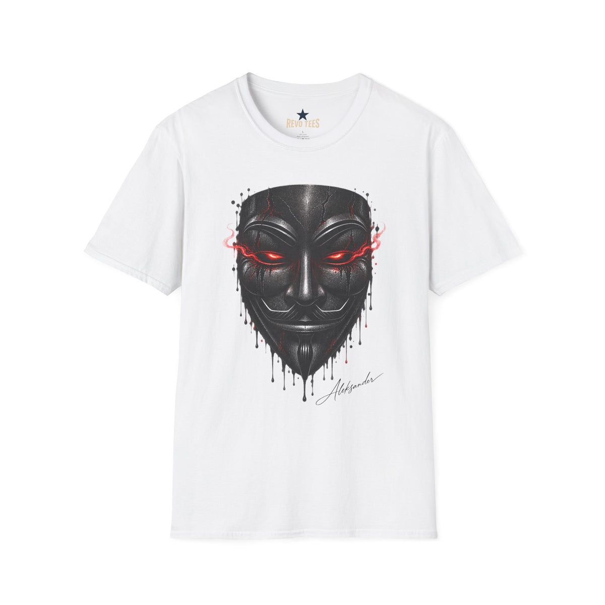 Dark Anonymous Mask Graphic T-Shirt - Aleksander