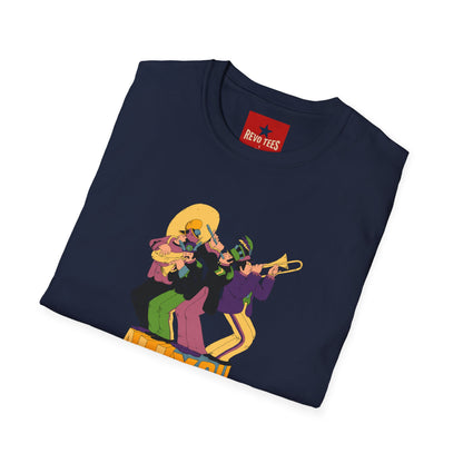 T-Shirt — Retro Jazz Band "All You Need Is Love" Graphic