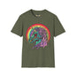 Psychedelic Zombie Unicorn — Rainbow Retro Mythical Tee