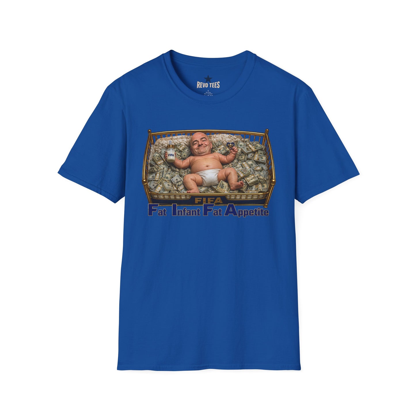 REVOTEES Fat Infant Fat Appetite Graphic T-Shirt — Satirical Tee