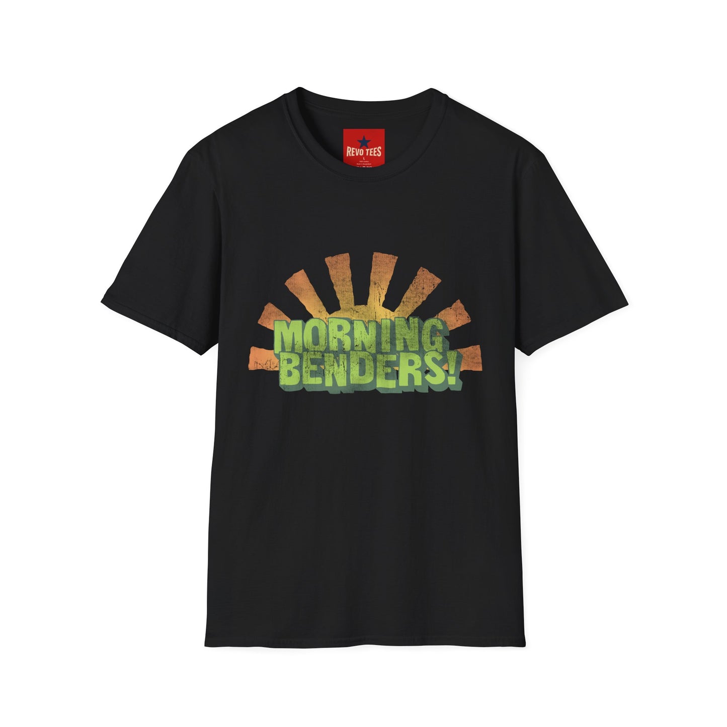 Morning Benders T-Shirt — Retro Sunrise Graphic Tee