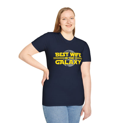 Best Wife in the Galaxy T-Shirt — Funny Sci‑Fi Gift for Wives