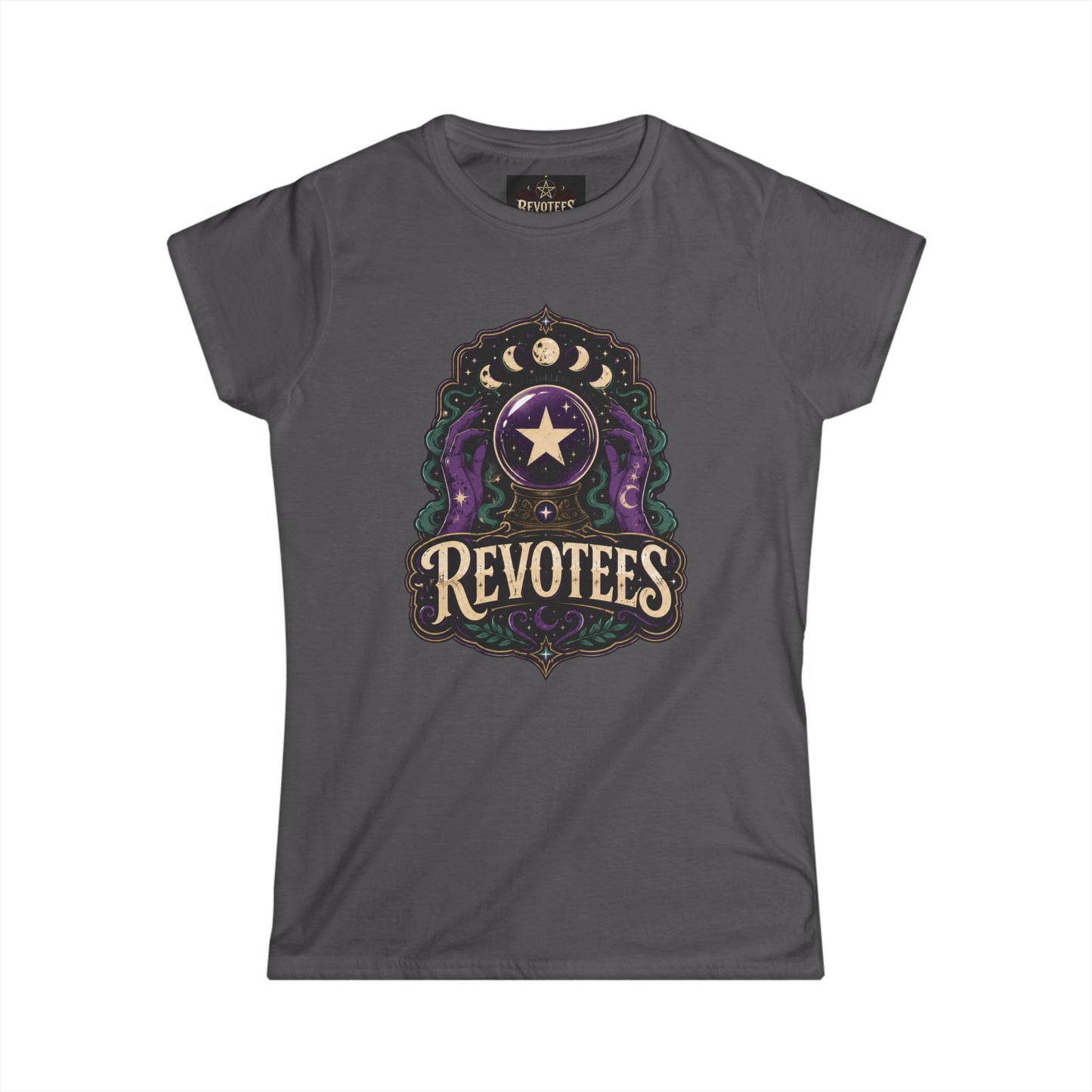 Revotees Mystic Star Women's Tee — Celestial Astrology Graphic Shirt