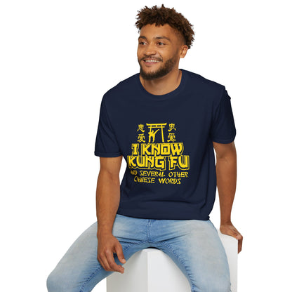 I Know Kung Fu T-Shirt — Retro Martial Arts Graphic Tee