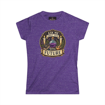Revotees Fortune Teller Ask Me About Your Future Mystic Crystal Ball Womens T-Shirt - alternate view 13