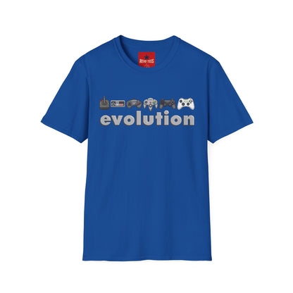 Video Game Controller Evolution T-Shirt — Retro to Modern Gamer Tee