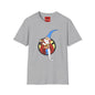Wizard Illustration T-Shirt — Vintage Blue-Hat Wizard Graphic Tee