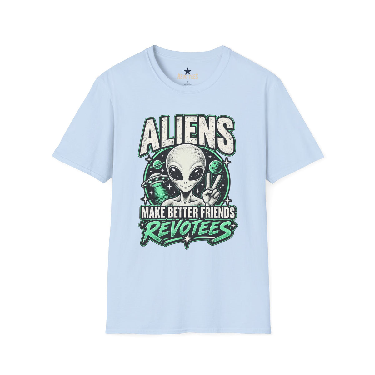 REVOTEES "Aliens Make Better Friends Revotees" Sci‑Fi Tee
