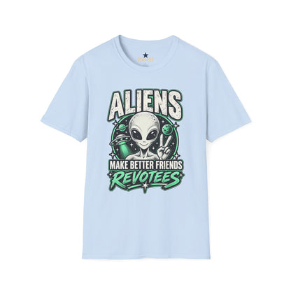 REVOTEES "Aliens Make Better Friends Revotees" Sci‑Fi Tee