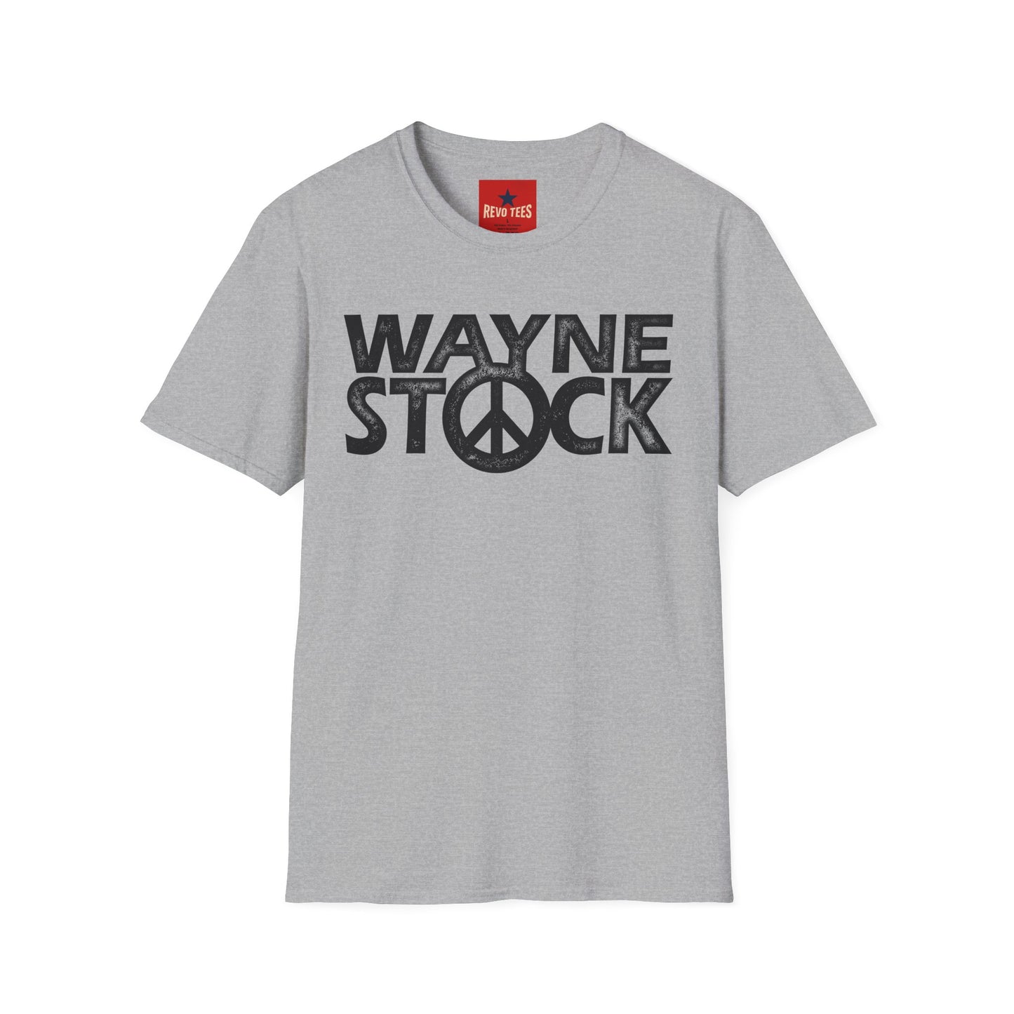 Wayne Stock Peace Logo T-Shirt — Retro Music Festival Tribute Tee