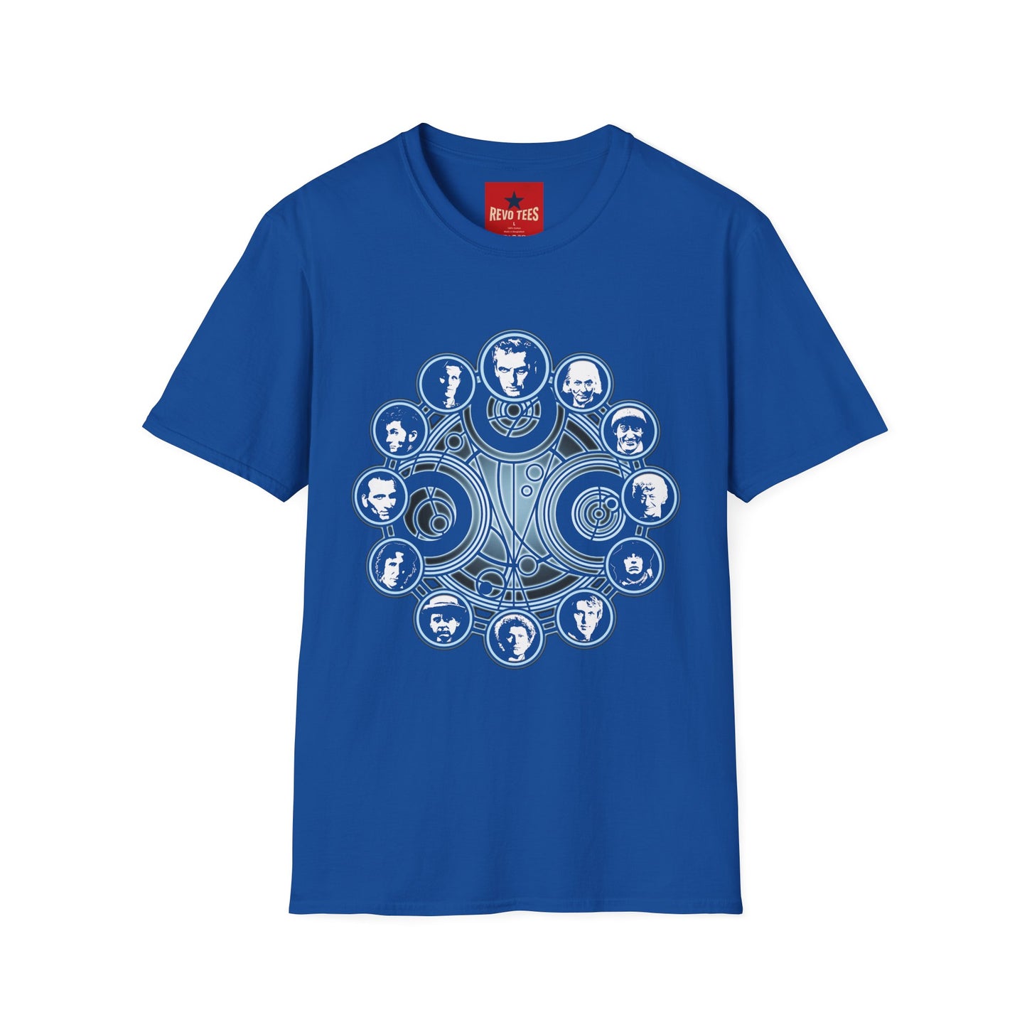 Dr Who Band Members Circle T-Shirt — Vintage Portrait Rock Tee