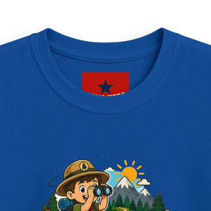 Little Trailblazer Kids Tee – Adventure Camping Graphic Shirt