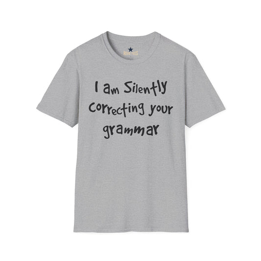 Revotees Im Silently Correcting Your Grammar Unisex Softstyle T-Shirt