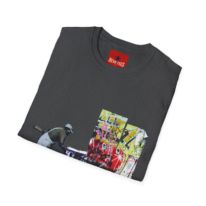 Banksy Graffiti Cleaner T-Shirt — Urban Street Art Tee
