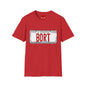 BORT License Plate T‑Shirt — 'Itchy & Scratchy Land' Retro TV Fan Tee