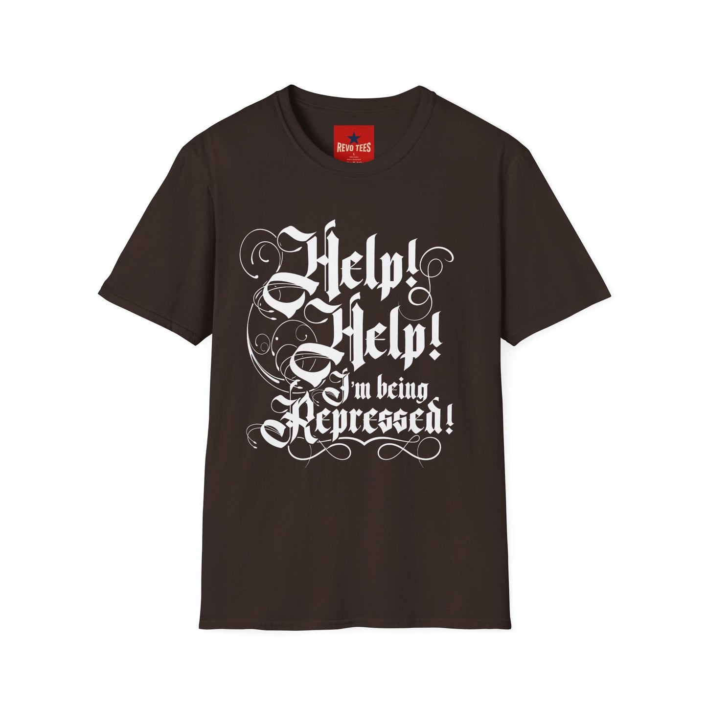 Help I am Being Repressed - Unisex Softstyle T-Shirt