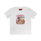 Kids Tee — "Cowgirl at Heart" Colorful Western Graphic (Cowgirl & Wild Print)