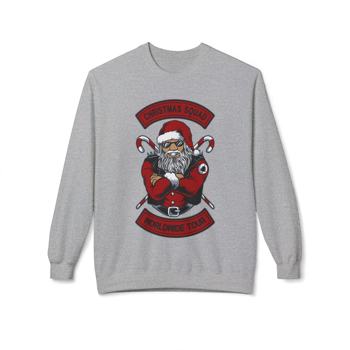 Santa Skull — Christmas Skull Rock-N-Roll Tour Crewneck Sweatshirt