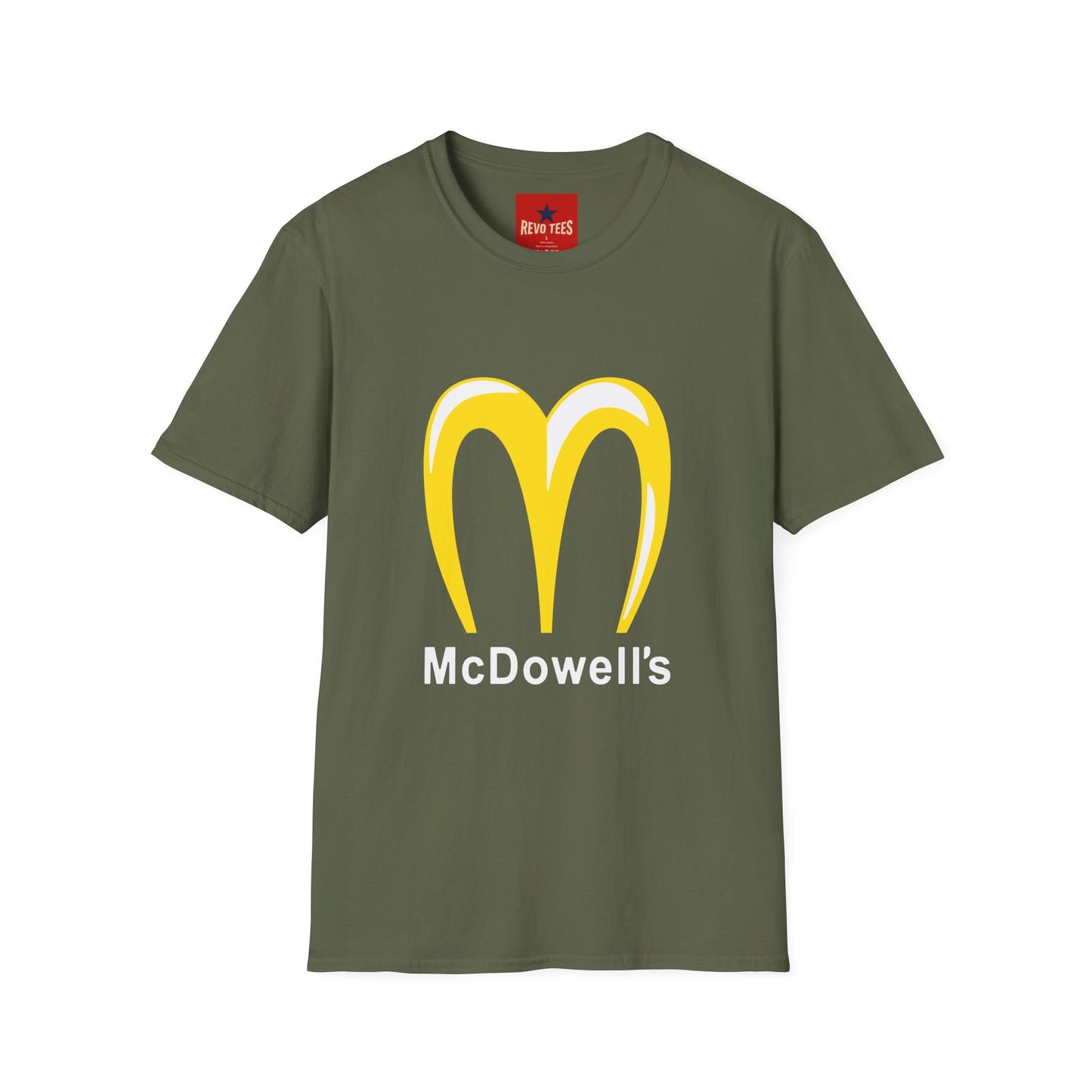 Funny McDowell's Parody T-Shirt — Retro Fast Food Logo Tee