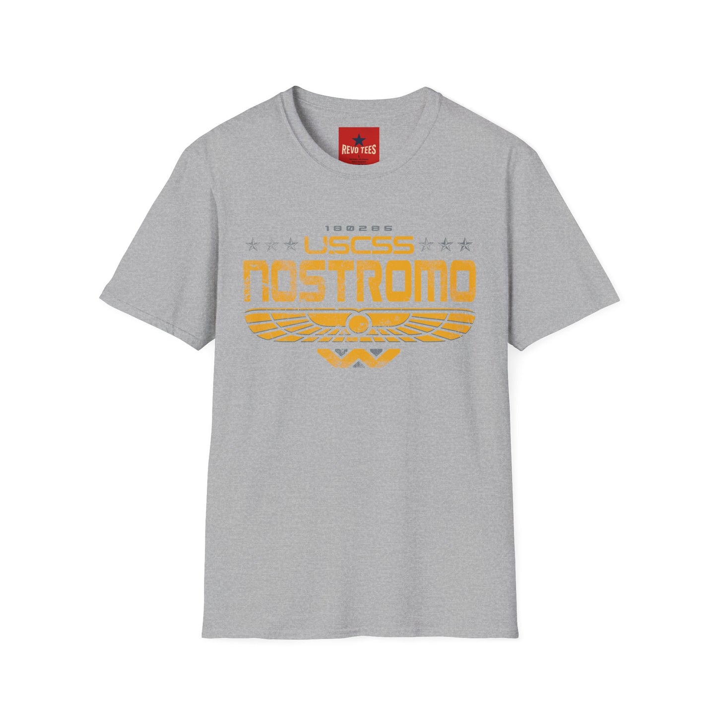 Nostromo USCSS Graphic T‑Shirt — Retro Sci‑Fi Starship Logo Tee