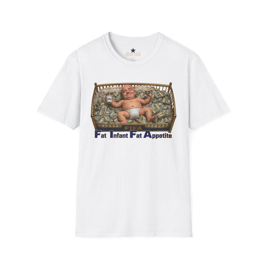 REVOTEES Fat Infant Fat Appetite Graphic T-Shirt — Satirical Tee