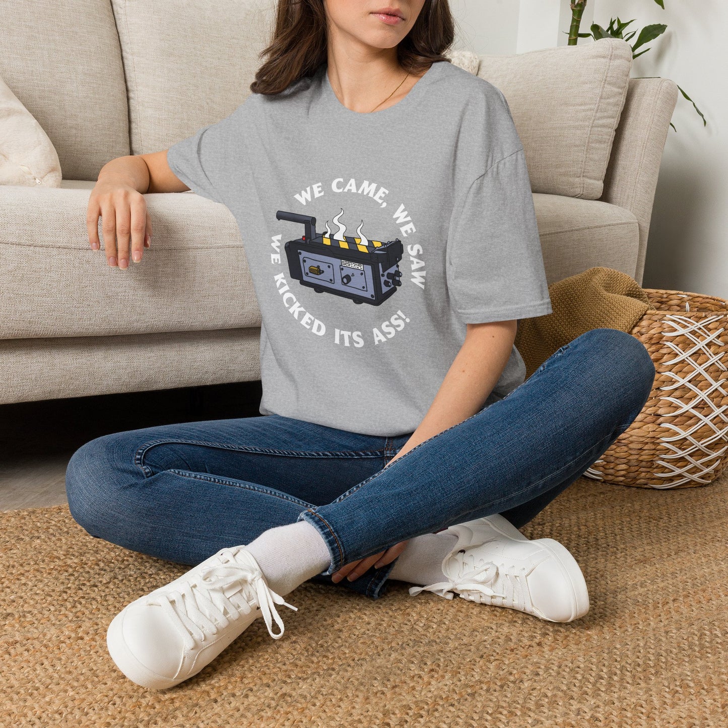 T‑Shirt — “We Came, We Saw, We Kicked Its Ass” Grill/BBQ Crew Tee