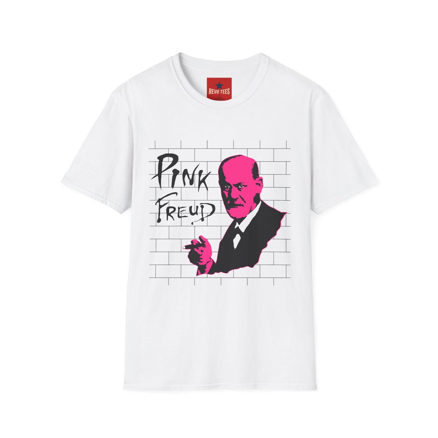 Pink Freud T-Shirt — Retro Punk Rock Art Tee