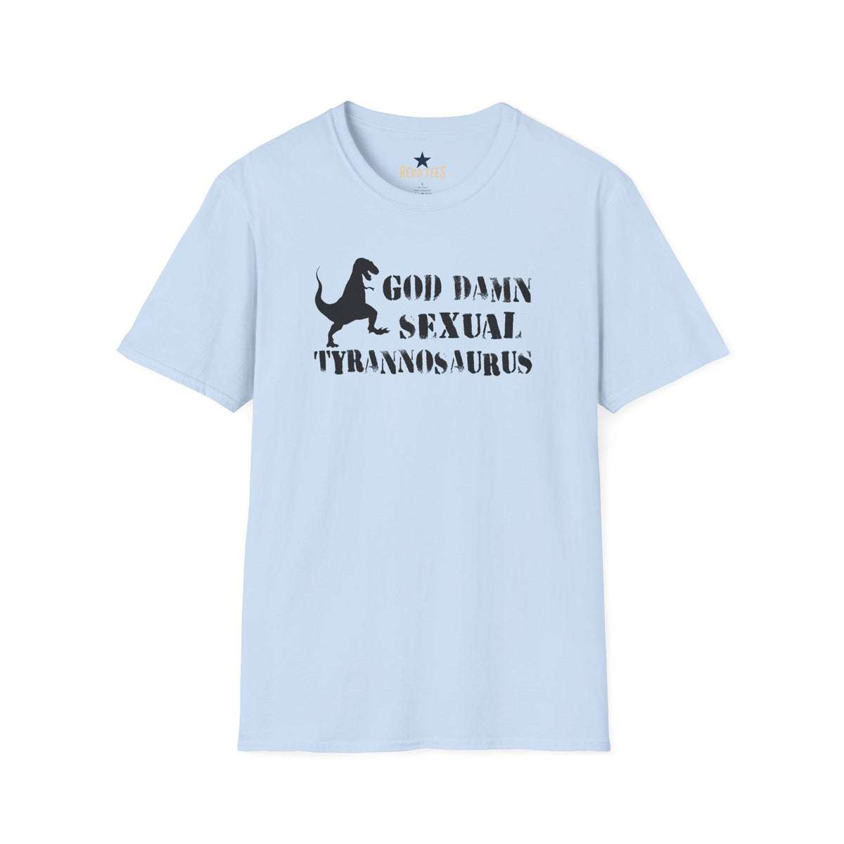Revotees God Damn Sexual Tyrannosaurus Funny Dino Graphic T-Shirt - alternate view 7