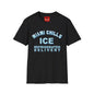 Miami Chills Ice Graphic T-Shirt — Retro Beach Vibes, Refrigerated Delivery Slogan
