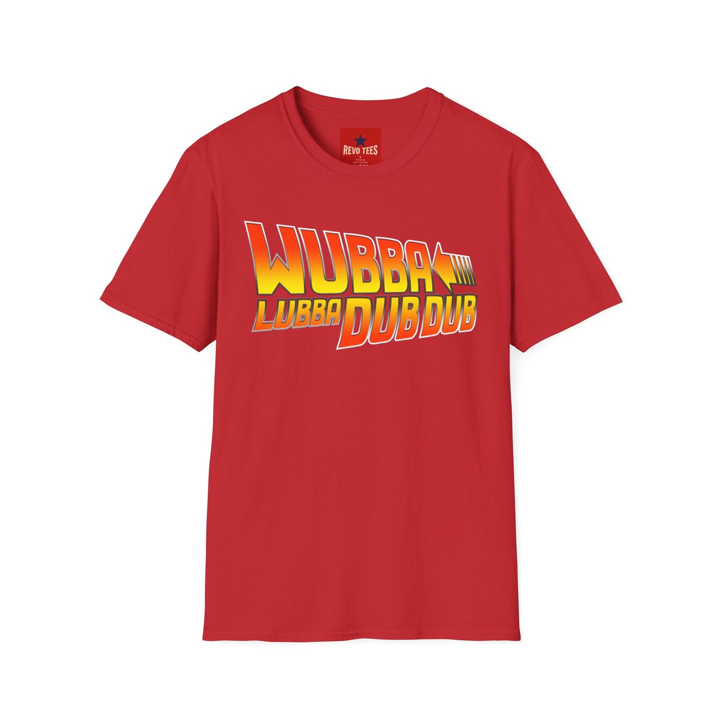 Wubba Lubba Dub Dub T‑Shirt — Retro Gradient Sci‑Fi Quote Tee