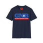 GNB "Goliath National Bank" Logo T-Shirt — Retro Blue & Red Vintage Bank Tee