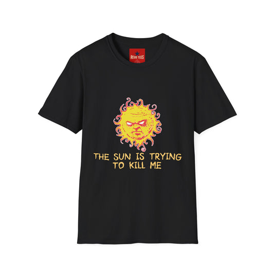 Revotees Angry Sun Graphic the Sun Is Trying to Kill Me T-Shirt - alternate view 2
