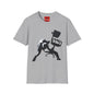 Banksy T-Shirt — Black Cat Tossing Office Chair Graphic Tee