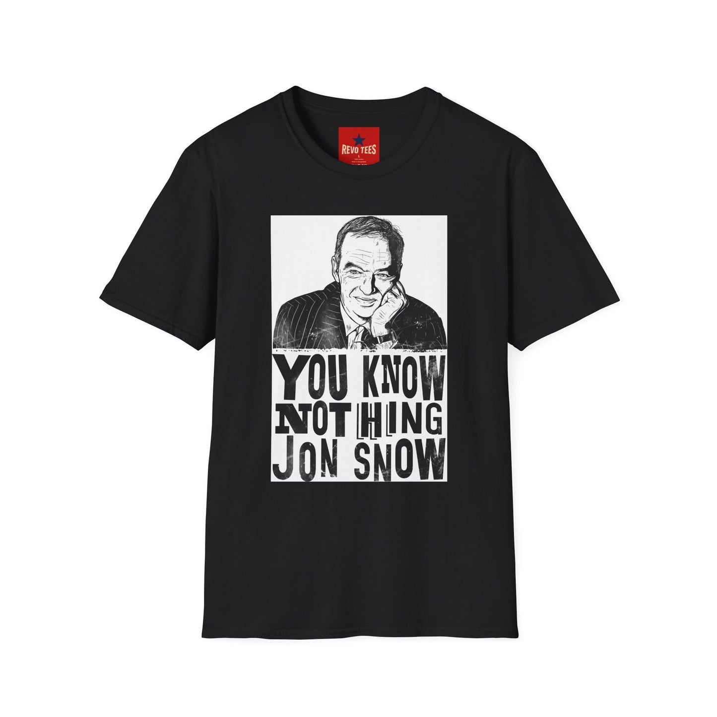 T-Shirt — "You Know Nothing Jon Snow" Graphic Tee (Sketch Portrait)