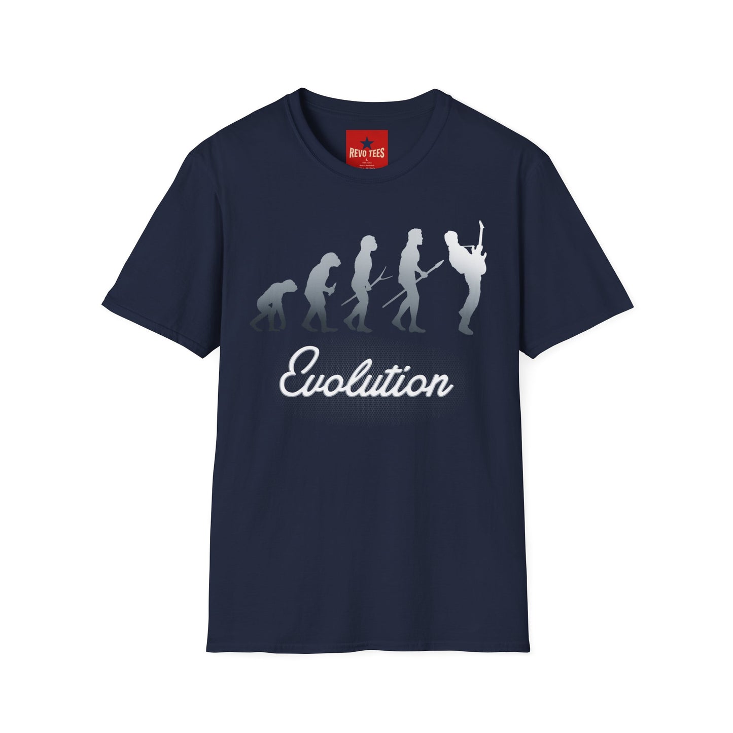 Evolution of Guitarists - Unisex Softstyle T-Shirt
