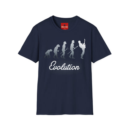 Evolution of Guitarists - Unisex Softstyle T-Shirt